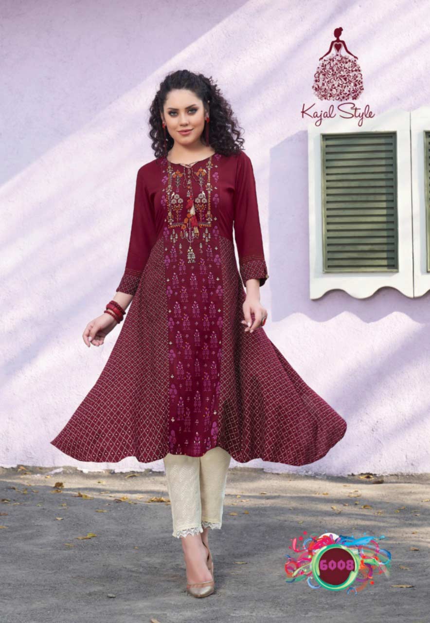 Kajal F Season's Vol-6 Wholesale Kurti Supplier Kajal F Season's Vol-6 Wholesale Kurti Supplier
